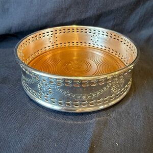 Vintage Lenox Stieff Smithsonian Silverplate Wine Coaster